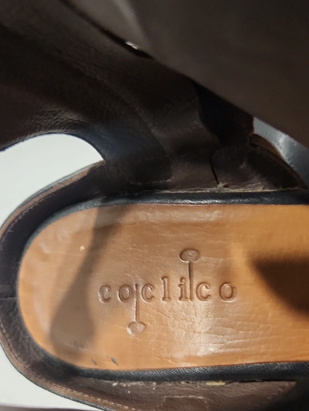 Coclico Italian Leather Black Cork Wedge Sandals – Handmade in Spain Size 40
